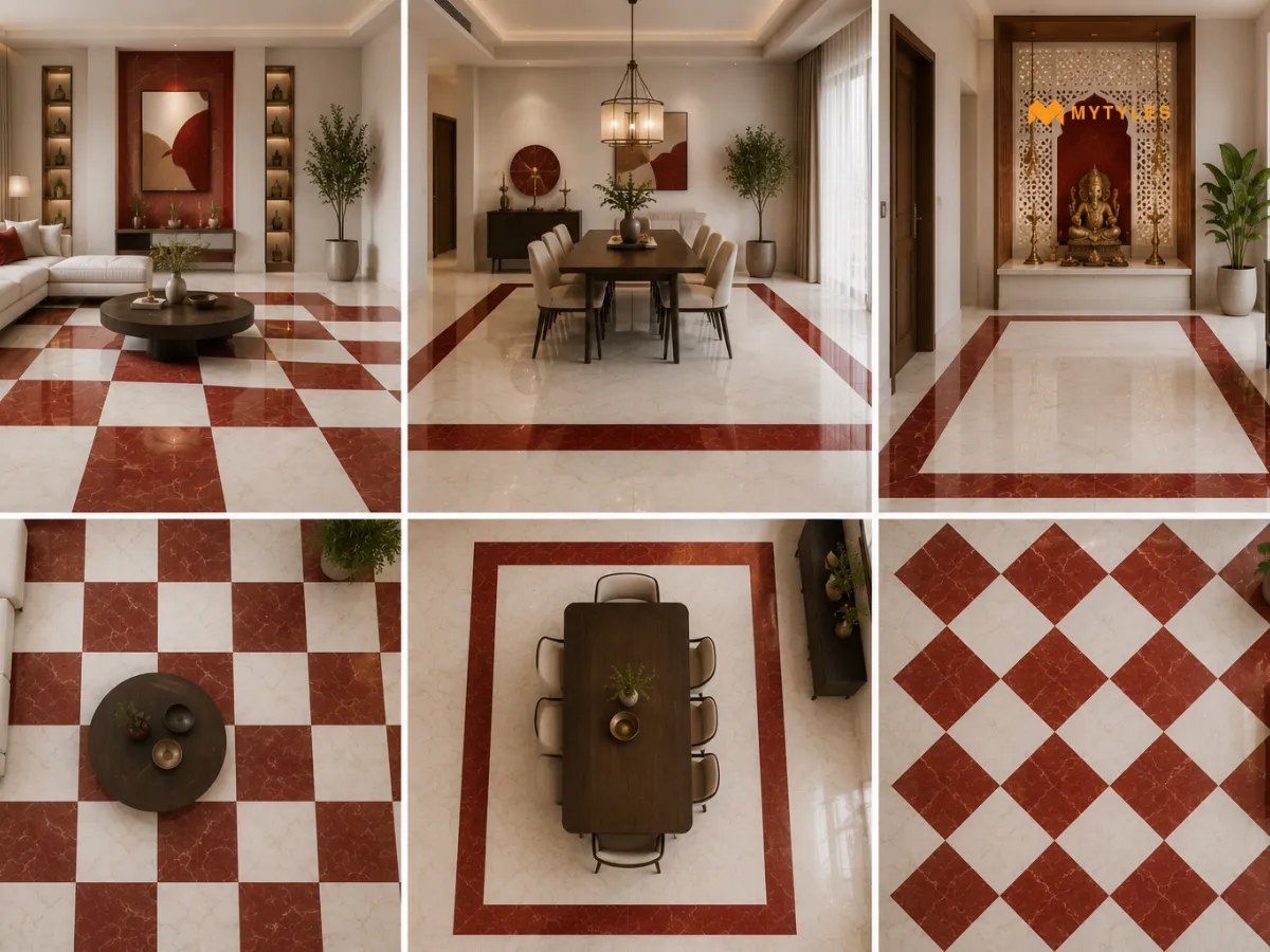 White And Red Together: Layout And Pattern Ideas 